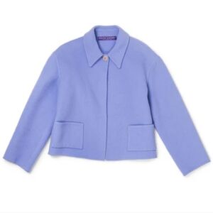 Ralph Lauren Purple Label Lavender Cashmere Jacket Size 14